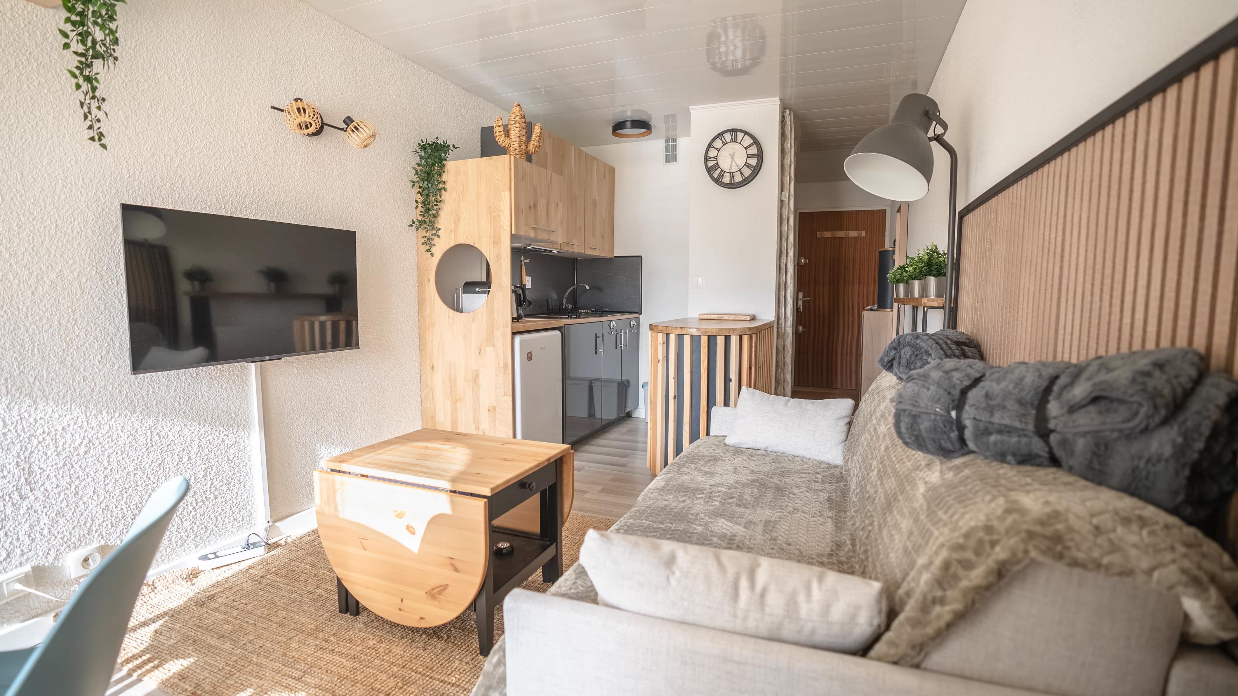Cuisine appartement vue lagune Barcarès